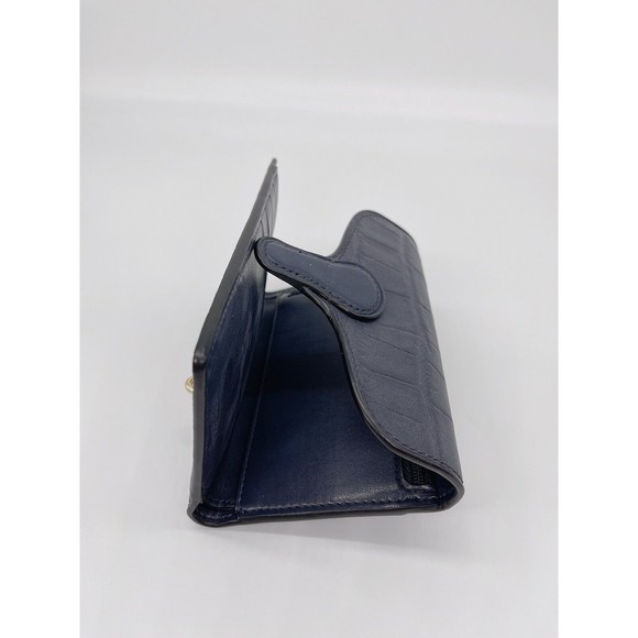 NWT Coach 91192 Jade Medium Envelope Wallet Crocodile Embossed leather Midnight - Picture 4 of 8